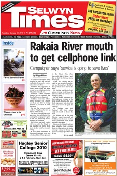 Selwyn Times - January 12th 2010