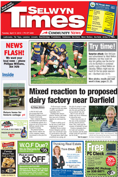 Selwyn Times - April 13th 2010