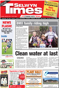 Selwyn Times - April 20th 2010