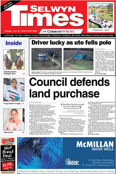 Selwyn Times - July 20th 2010