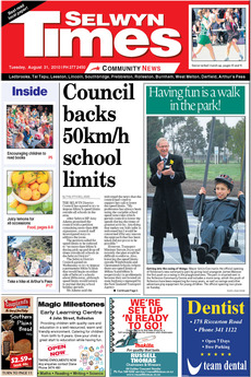 Selwyn Times - August 31st 2010