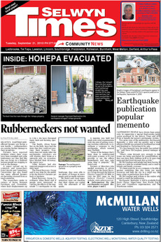 Selwyn Times - September 21st 2010