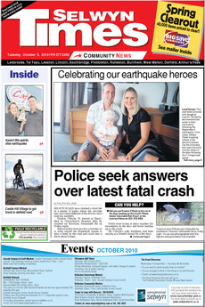 Selwyn Times - October 5th 2010
