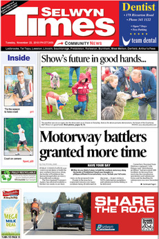 Selwyn Times - November 23rd 2010