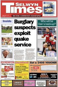 Selwyn Times - March 22nd 2011