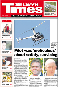 Selwyn Times - April 12th 2011