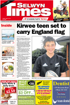 Selwyn Times - August 30th 2011