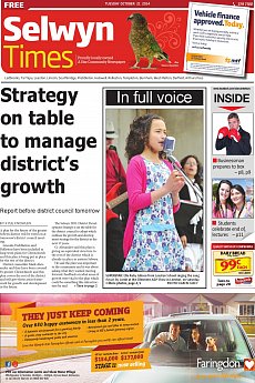 Selwyn Times - October 21st 2014