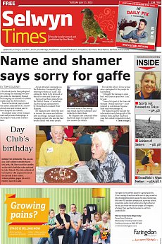 Selwyn Times - July 21st 2015